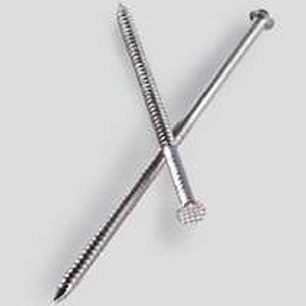 Simpson Strong-Tie S6SND1 Siding Nail, 6d, 2 in L, 304 Stainless Steel, Full Round Head, Annular Ring Shank, 1 lb