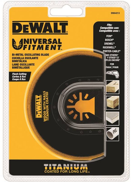 DeWALT DWA4213 Oscillating Blade, 4 in, Titanium