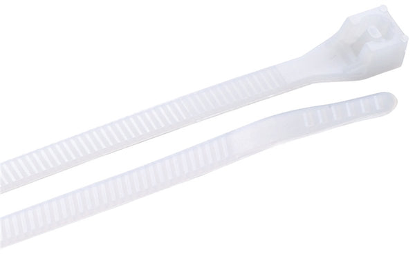 GB 46-308 Cable Tie, Double-Lock Locking, 6/6 Nylon, Natural