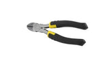 STANLEY 84-028 Diagonal Cutting Plier, 7-3/16 in OAL, 13/16 in Cutting Capacity, Black/Yellow Handle, 13/16 in L Jaw