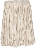 CONTINENTAL COMMERCIAL CHOICE A947118 Mop Head, 1-1/4 in Headband, Cotton, Natural