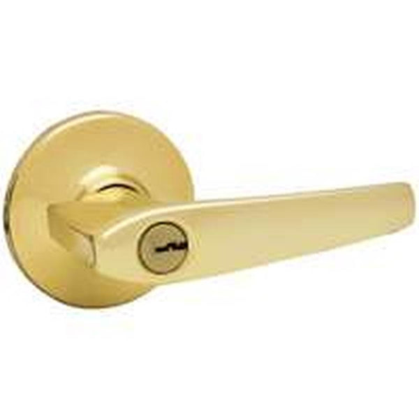 Kwikset 405DL 3 K6 Entry Lever, Metal, Polished Brass