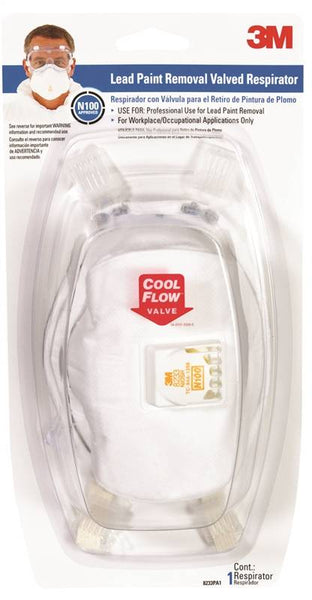 3M TEKK Protection 8233PA1-A/R-8833 Disposable Valved Respirator, N100 Filter Class, White
