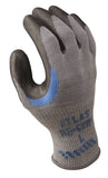 ATLAS 330M-08.RT Ergonomic Work Gloves, M, Reinforced Crotch Thumb, Knit Wrist Cuff, Natural Rubber Coating, Black/Gray