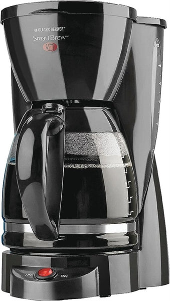 Black+Decker CM0940BD Coffee Maker, 12 Cup Capacity, 975 W, Glass, Black, Switch Control