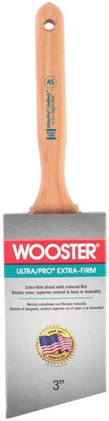 WOOSTER 4153-3 Paint Brush, 3 in W, 3-3/16 in L Bristle, Nylon Bristle, Sash Handle