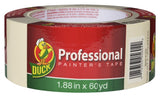 Duck Professional 1361966 Painter's Tape, 60 yd L, 1.88 in W, Beige