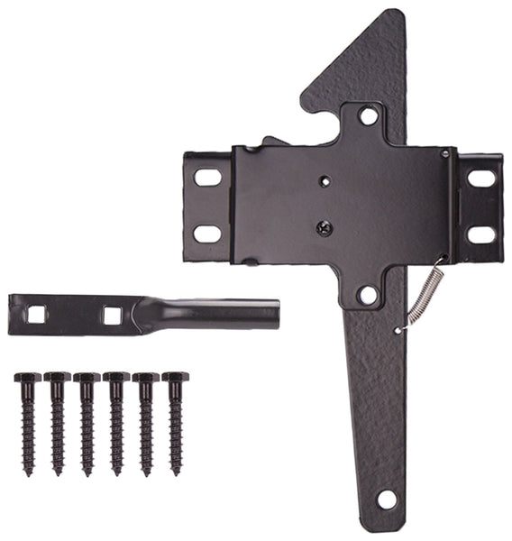 ProSource 33294PKS-PS Gate Post Latch, 1/2 in Bolt Head, 5-7/8 in L Bolt, Steel, Powder-Coated