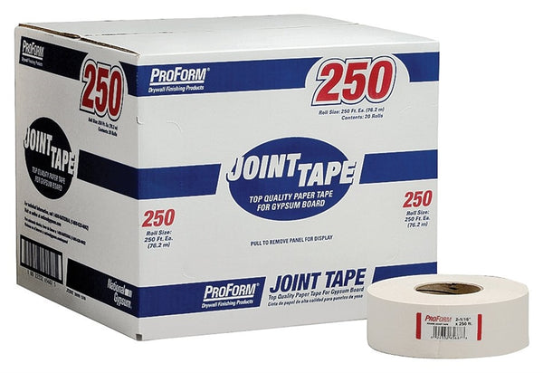 Proform JT2342 Joint Tape, 250 ft L, 2-1-16 in W, Solid