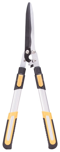 Landscapers Select GH48126 Telescopic Hedge Shear, Straight with Wave Curve Blade, 8-1/4 in L Blade, Steel Blade