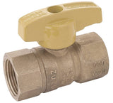 BrassCraft PSBV503-8 Gas Ball Valve, 1/2 in Connection, FIP, 5 psi Pressure, Brass Body