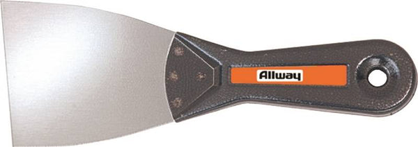 ALLWAY TOOLS T30S Wall Scraper, 3 in W Blade, Stiff Blade, Steel Blade, Steel Handle