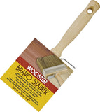 WOOSTER F5119-4 Paint Brush, 4 in W, 2-9/16 in L Bristle, China/Polyester Bristle, Threaded Handle