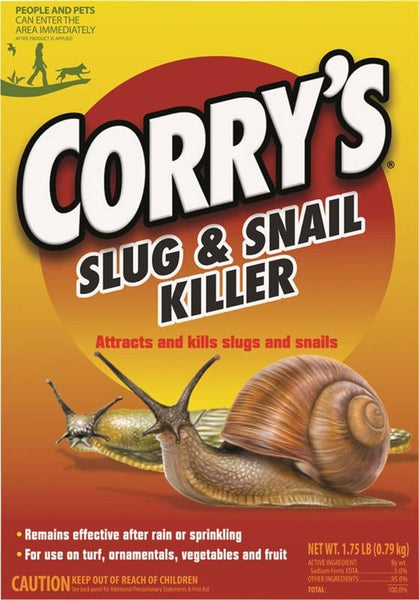 Corry's 100511427 Slug and Snail Killer, Solid, 1.75 lb Box