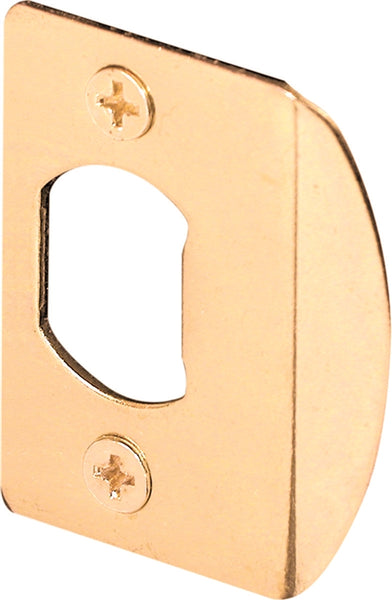 Defender Security E 2349 Door Strike, 2-1/4 in L, 1-7/16 in W, Steel, Brass