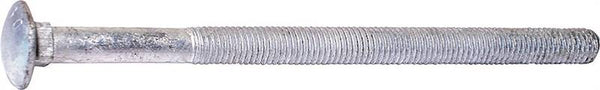 MIDWEST FASTENER 05530 Carriage Bolt, 1/2-13 in Thread, NC Thread, 8 in OAL, 2 Grade