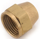 Anderson Metals 754014-06 Short Nut, 3/8 in, Flare, Brass