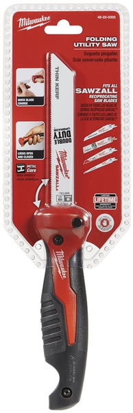 Milwaukee 48-22-0305 Jab Saw, 6 in L Blade, 18 TPI, Ergonomic Handle, Rubber Handle