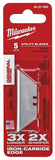 Milwaukee 48-22-1905 Utility Blade, 2-3/8 in L, Carbide Steel, 2-Point