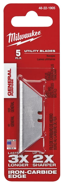 Milwaukee 48-22-1905 Utility Blade, 2-3/8 in L, Carbide Steel, 2-Point