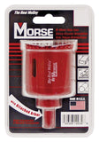 MORSE MHSA64C Hole Saw, 4 in Dia, 1-15/16 in D Cutting, 3/8 in Arbor, 4/6 TPI, HSS Cutting Edge