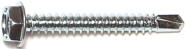 MIDWEST FASTENER 10281 Screw, #10 Thread, 1-1/2 in L, Hex, Socket Drive, Self-Drilling Point, Steel, Zinc