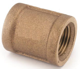 Anderson Metals 738103-04 Pipe Coupling, 1/4 in, FIPT, Brass