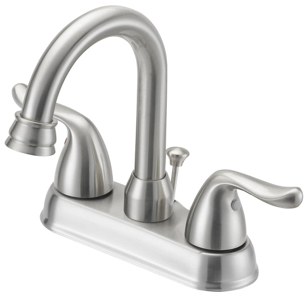 Boston Harbor TQ-5111080NP Lavatory Faucet, 2-Faucet Handle, Metal, Brushed Nickel