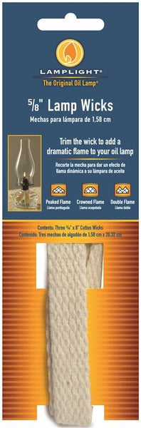 Lamplight 9995 Flat Lamp Wick, Cotton, For: Chamber and Traditions Oil Lamps