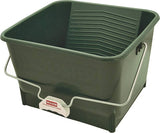 WOOSTER 8616 Paint Roller Bucket, 4 gal Capacity, Polypropylene, Green, Comfort-Grip Handle