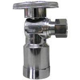 Plumb Pak PP2622POLFBG Stop Valve, 1/2 x 3/8 in Connection, Compression, 125 psi Pressure, Brass Body