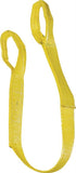 S-Line 20-EE1-9801X4 Lifting Sling, 1 in W, 4 ft L, 2-Ply, 1600 lb Vertical Hitch, Polyester, Yellow