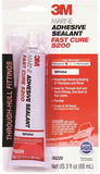 3M 05220 Marine Adhesive Sealant, Medium Paste, Slight, White, 3 oz Tube