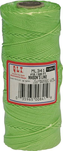 Marshalltown ML341 Mason Line, 500 ft L Line, Fluorescent Green Line