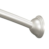 Moen DN2160BN Shower Rod, 54 to 72 in L Adjustable, 1 in Dia Rod, Stainless Steel, Brushed Nickel