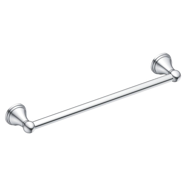 Moen DN8424CH Towel Bar, 24 in L Rod, Aluminum, Chrome, Surface Mounting