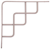 ProSource SB-035PS Contemporary and Decorative Shelf Bracket, 220 lb/Pair, 8 in L, 8 in H, Steel, Satin Nickel