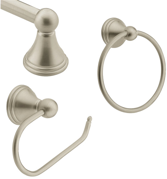 Moen Preston Series DN8433BN Bath Hardware Set, Metal, Brushed Nickel