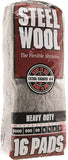 Homax 106607-06 Steel Wool, #4 Grit, Extra Coarse, Gray