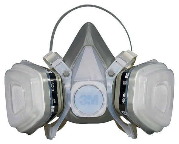 3M TEKK Protection 52P71PC1-B/R52P71 Disposable Respirator, M Mask, P95 Filter Class, Dual Cartridge, Gray