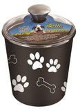 Loving Pets 7481 Pet Treat Canister, Plastic/Stainless Steel, Espresso, 8-1/2 in L, 8-1/2 in H