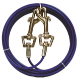 Boss Pet PDQ Q233000099 Pet Tie-Out Belt with Twin Swivel Snap, 30 ft L Belt/Cable, For: Medium Dogs Up to 35 lb