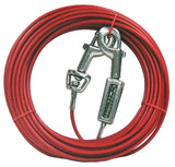 Boss Pet PDQ Q3520SPG99 Tie-Out with Spring, 20 ft L Belt/Cable, For: Large Dogs up to 60 lb