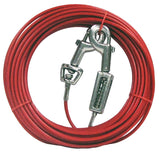 Boss Pet PDQ Q3540SPG99 Tie-Out with Spring, 40 ft L Belt/Cable, For: Large Dogs up to 60 lb