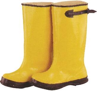 Diamondback RB001-8-C Over Shoe Boots, 8, Yellow, Rubber Upper, Slip on Boots Closure