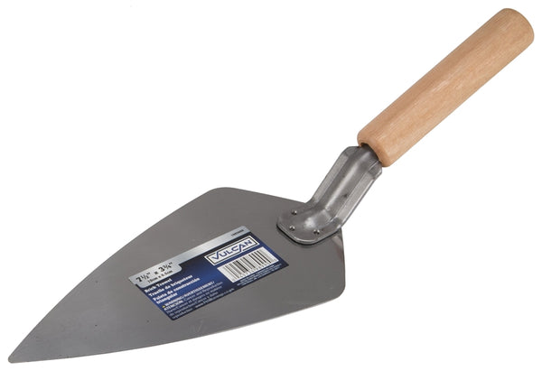 Vulcan PT-120253L Masonry Trowel, 7-1/2 in L Blade, 3.75 in W Blade, Comfort Grip Handle