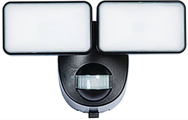 Heath Zenith HZ-7161-BK Motion Activated Security Light, 120 V, 2-Lamp, LED Lamp, 400 Lumens Lumens, 5000 K Color Temp