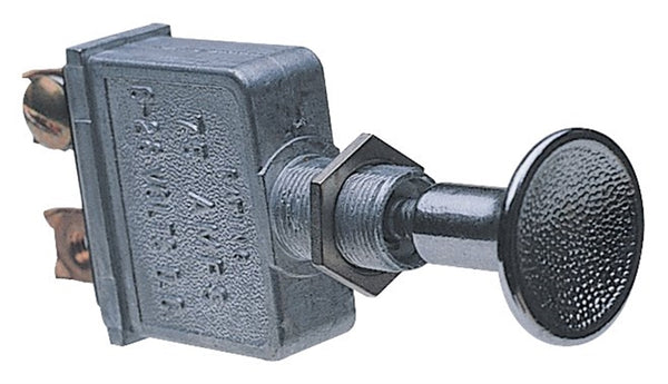 CALTERM 41790 Push/Pull Switch, 75 A, 6/28 VDC, Screw Terminal, Nickel Housing Material