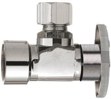 Plumb Pak PP51PCLF Shut-Off Valve, 1/2 x 3/8 in Connection, FIP x Compression, Brass Body