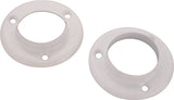 ProSource Closet Pole Socket, Plastic, White